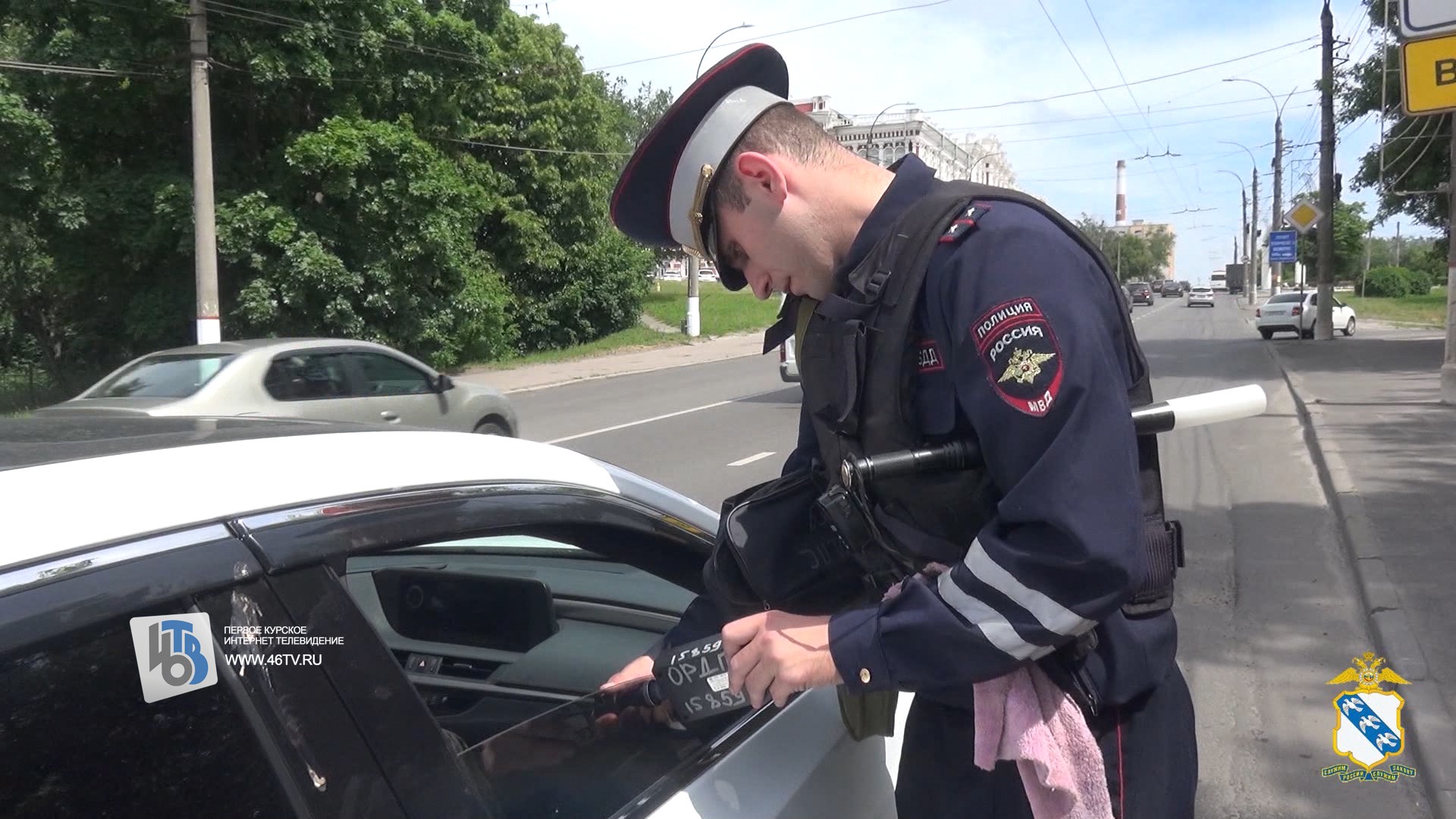 В Курске сотрудники ГИБДД наказали водителей за тонировку и  переоборудованные авто » 46ТВ Курское Интернет Телевидение